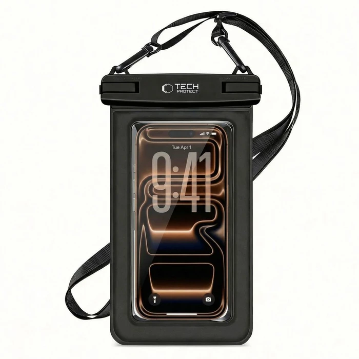 Tech-Protect UWC7 Universal Waterproof Floating Case 6.9 Inch Black