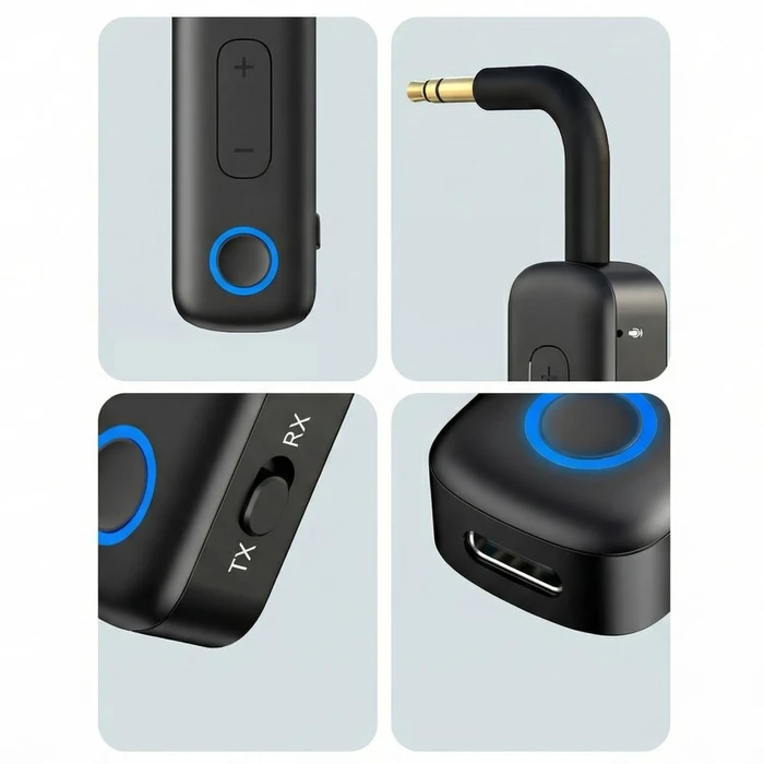 Tech-Protect Ultraboost AU02 Audio Adapter AUX Bluetooth 5.4 Black