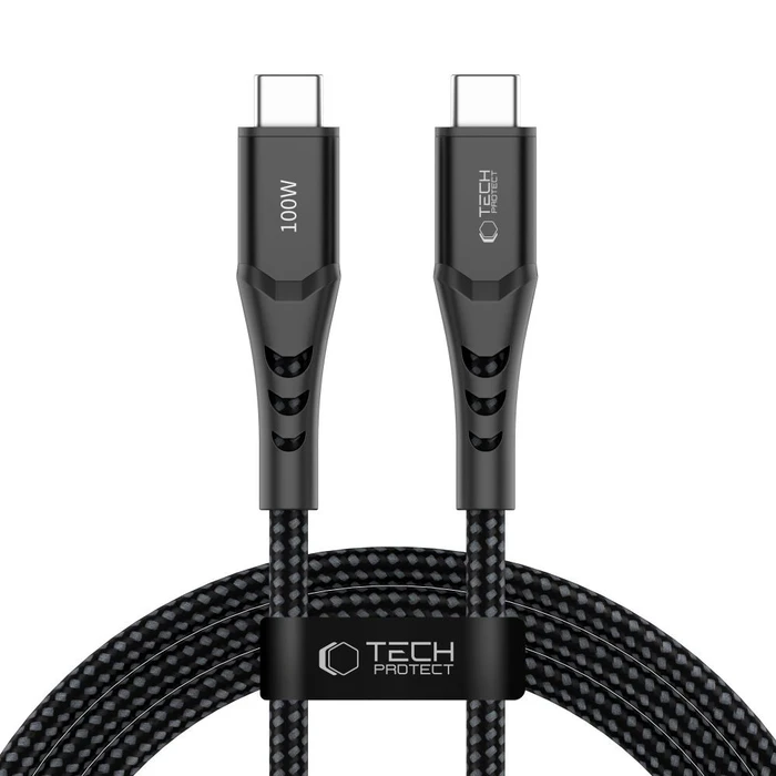Tech-Protect UB11T Ultraboost USB-C / USB-C Cable PD 100W / QC3.0 200cm Black