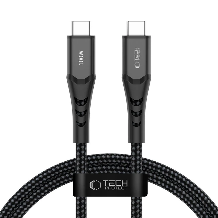 Tech-Protect UB11T Ultraboost USB-C / USB-C Cable PD 100W / QC3.0 100cm Black