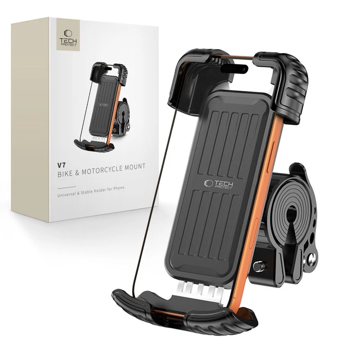 Tech-Protect V7 Universal Bike & Motorcycle Mount Black