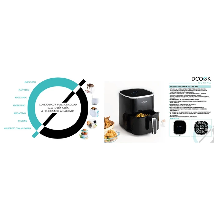 Air Fryer Dcook Gallery Μαύρο 1450W 4,6 L