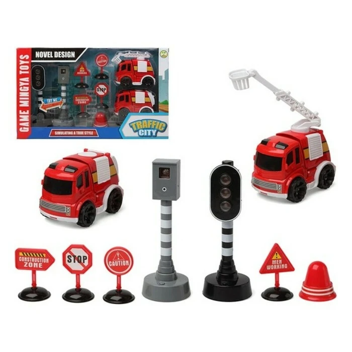Σετ Πυροσβεστών Traffic City 112840 (9 pcs)