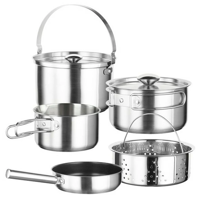 Inoxibar Cookware KAMPING 61117 Steel 7 Pieces