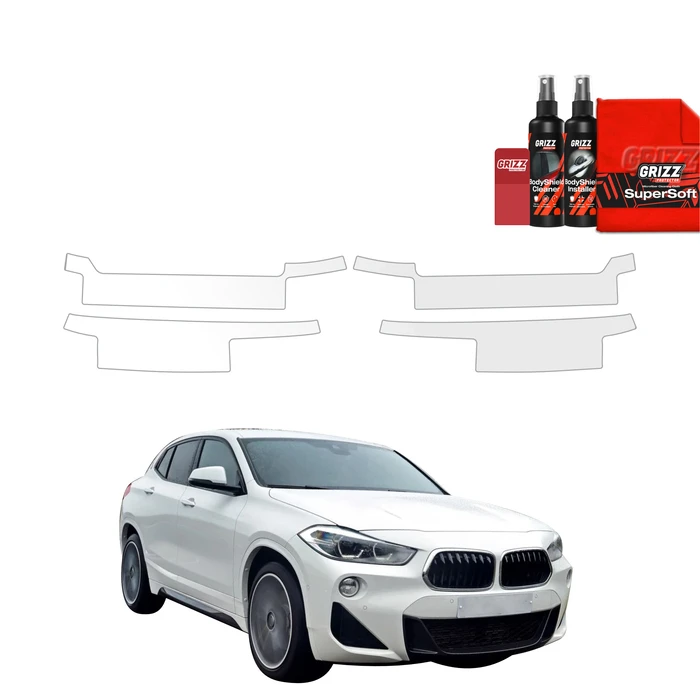 GrizzGlass BodyShield Door Sill Protection Film BMW X2 (2017-2023) [4in1]
