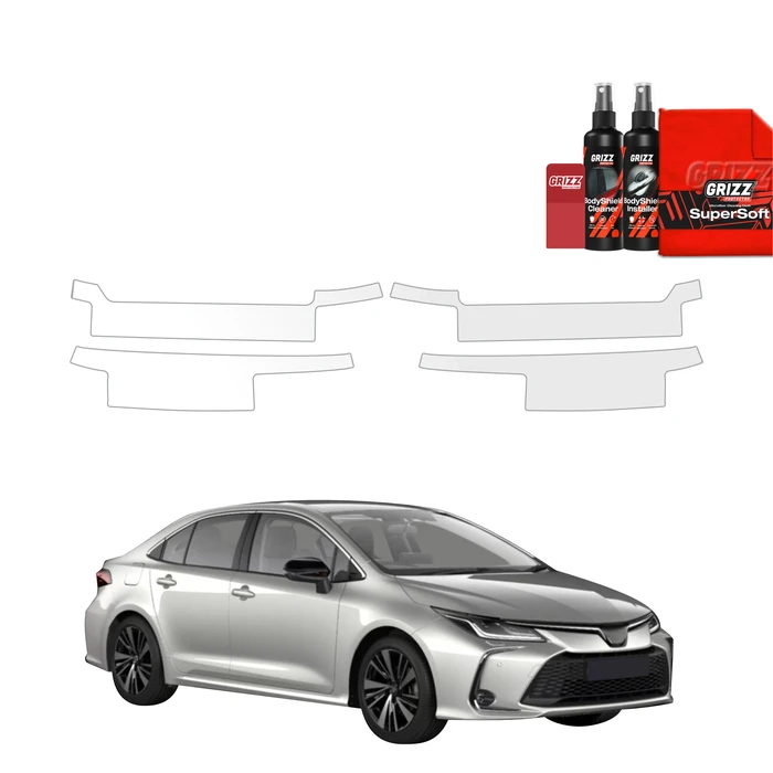 GrizzGlass BodyShield Door Sill Protection Film Toyota Corolla Sedan (2022-2026) [4in1]