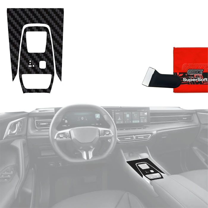 GrizzGlass PianoSkin Carbon Matte Interior Film MG HS (2024-2026) [2in1]