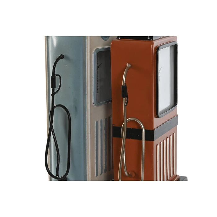 Ρολόι Bordklokke Home ESPRIT Μπλε Πορτοκαλί Μέταλλο Κρυστάλλινο Vintage 12 x 7,5 x 32 cm (x2)