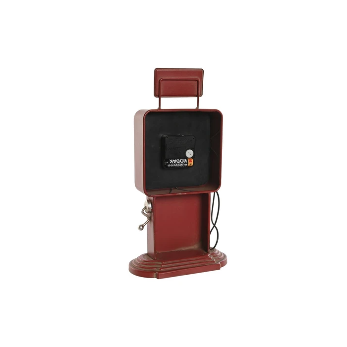 Ρολόι Bordklokke Home ESPRIT Κόκκινο Μέταλλο gasolinera 18 x 10 x 34 cm