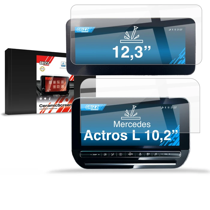 Ceramic GrizzGlass CarDisplay Protection Mercedes Actros L (2026) [2in1]