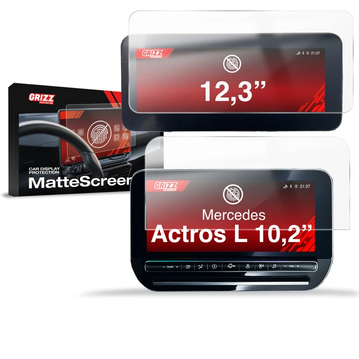 Matte GrizzGlass CarDisplay Protection Mercedes Actros L (2026) [2in1]