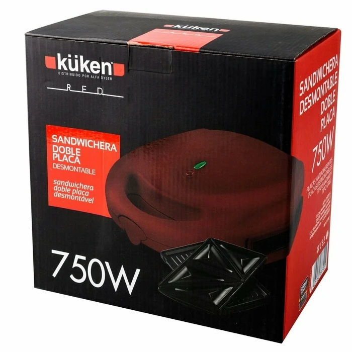 Σαντουιτσιέρα K?ken 33790 Κόκκινο 750 W