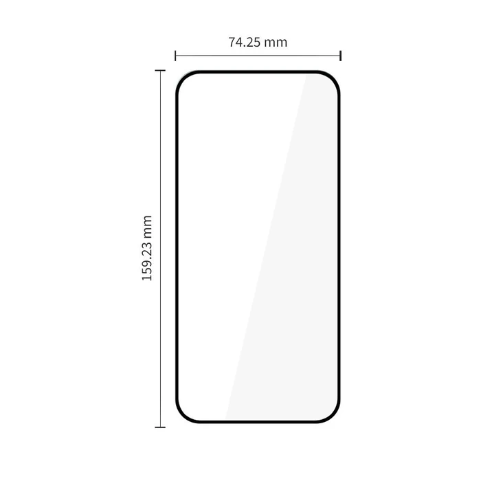 Tech-Protect Glass Fit+ Motorola Moto G67 / G77 / G87 Black [2 PACK]