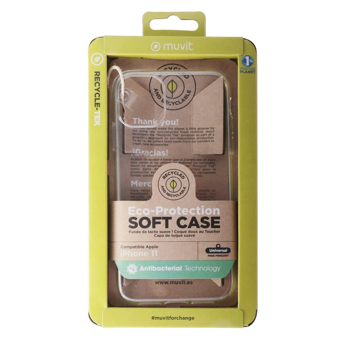 Κάλυμμα Κινητού Muvit for Change iPhone 12/12 Pro Διαφανές