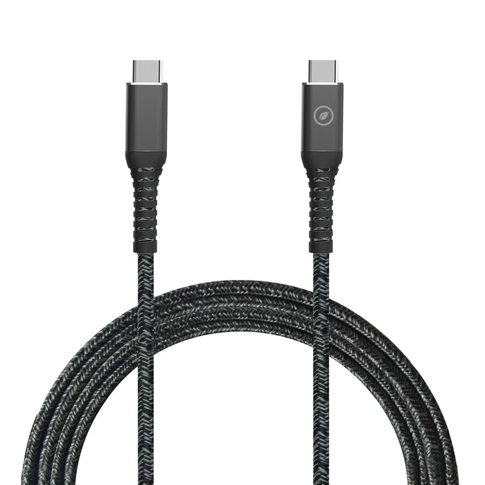 Καλώδιο USB-C σε USB-C Muvit for Change Μαύρο 1,2 m