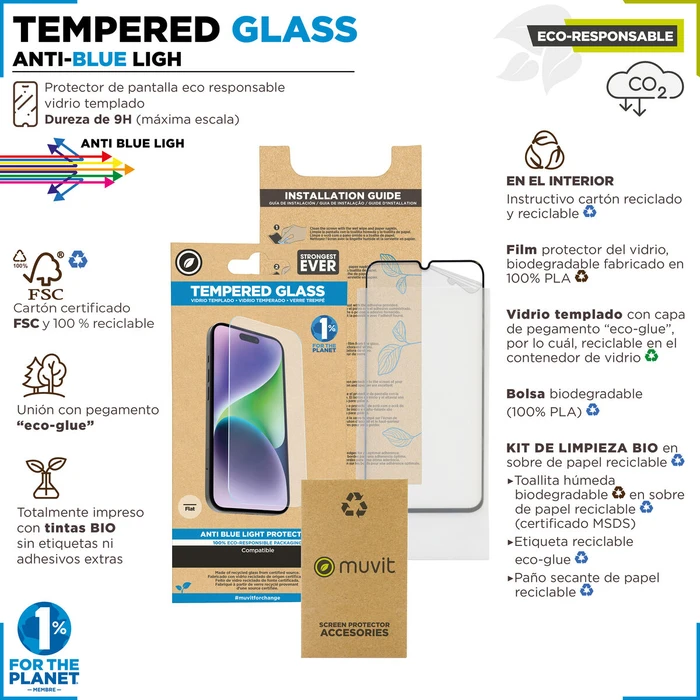 Προστατευτικό Οθόνης για Κινητά Muvit for Change