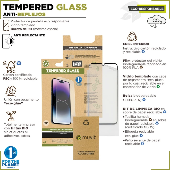 Προστατευτικό Οθόνης για Κινητά Muvit for Change iPhone 17 Air iPhone 17 Air