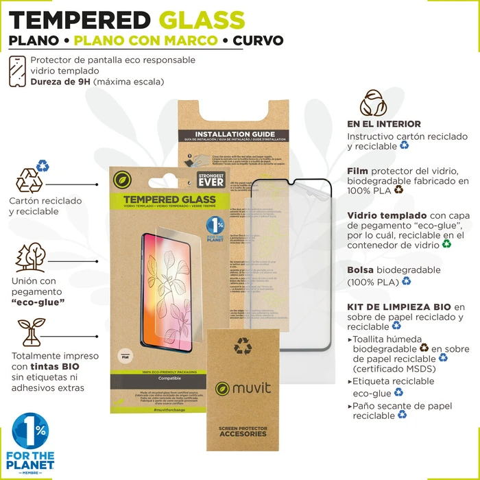 Προστατευτικό Οθόνης για Κινητά Muvit for Change iPhone 15