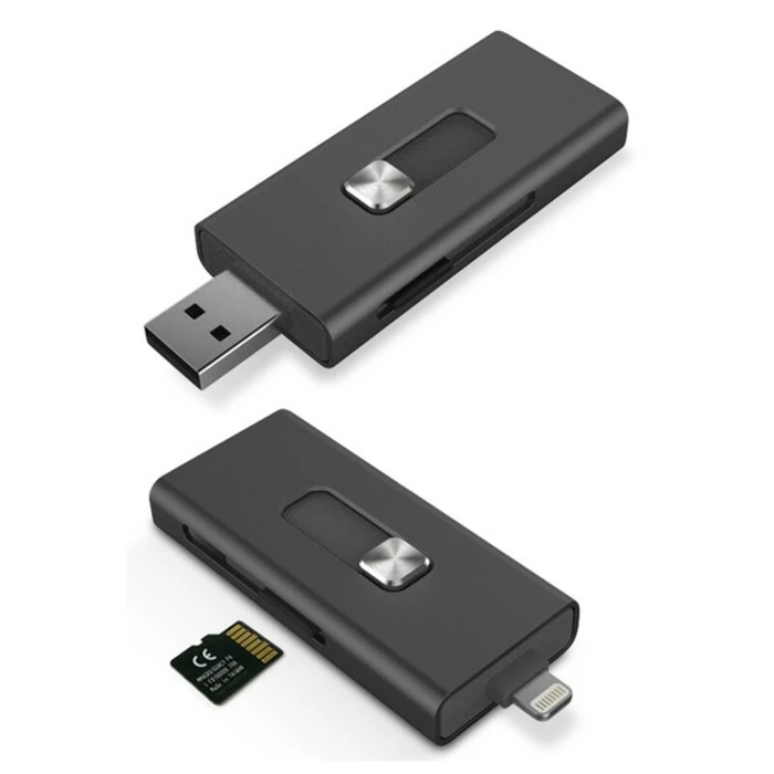 Card Reader KSIX Micro SD Μαύρο