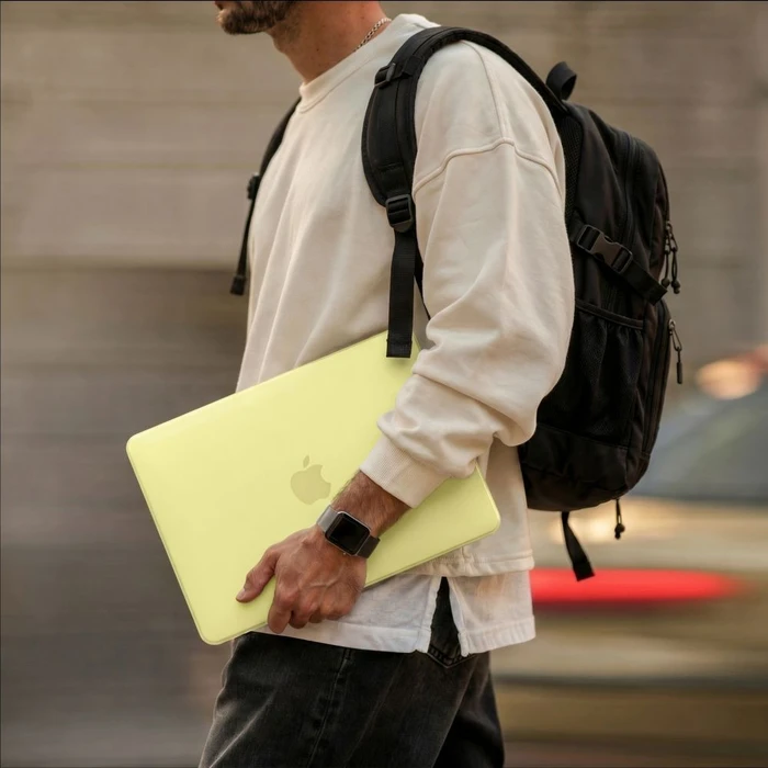 Tech-Protect Softshell Apple MacBook Neo 13 2026 Matte Citrus