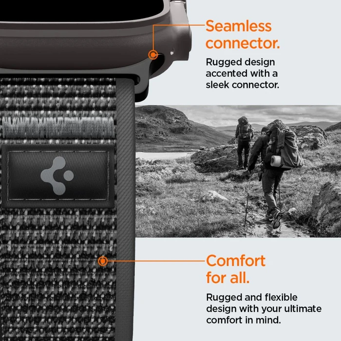Spigen Athlex Air 2 Apple Watch 8 / 9 / 10 / 11 / SE / Ultra 44/45/46/49mm Active Black / Grey