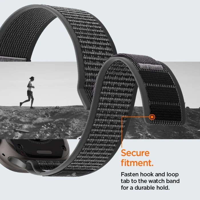 Spigen Athlex Air 2 Apple Watch 8 / 9 / 10 / 11 / SE / Ultra 44/45/46/49mm Active Black / Grey