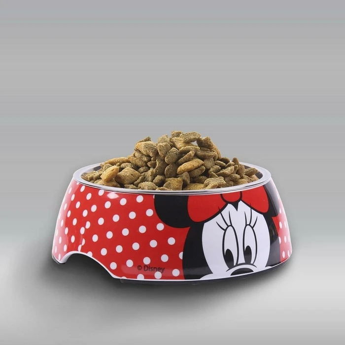 Ταΐστρα Σκύλων Minnie Mouse Κόκκινο μελαμίνη 180 ml Μαύρο Μέταλλο