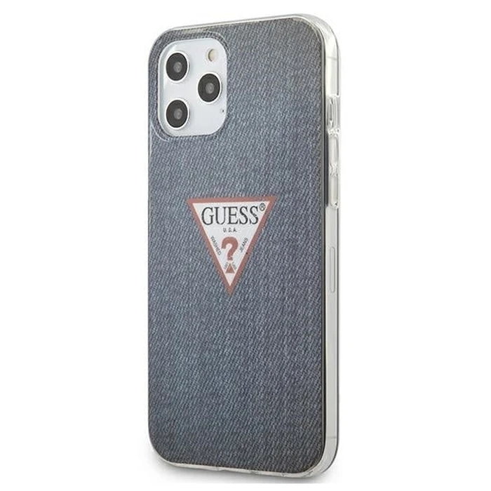 Guess GUHCP12LPCUJULDB Apple iPhone 12 Pro Max dark blue hardcase Jeans Collection