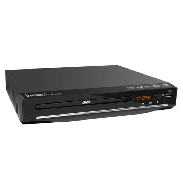 DVD Player Sunstech με Αποκωδικοποιητή Τηλεόρασης DVPMH225 Μαύρο