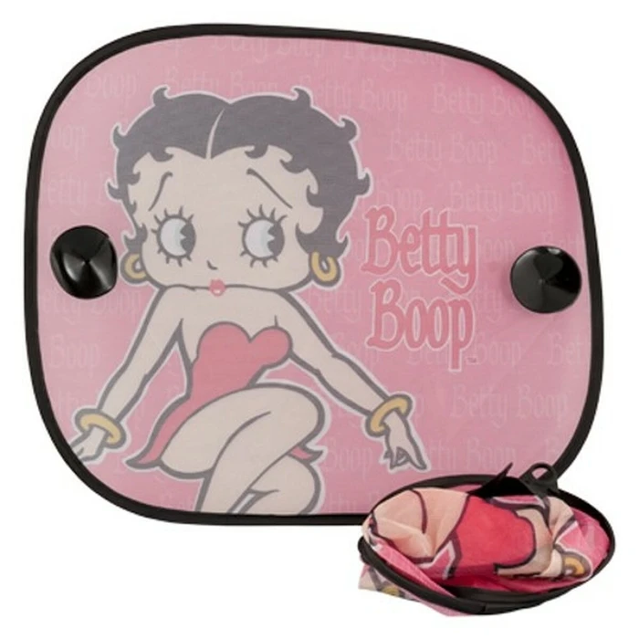 Πλευρική Ηλιοπροστασία Αυτοκινήτου Betty Boop BB1041P Ροζ 2 Τεμάχια