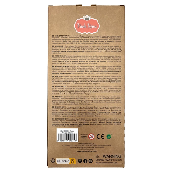 Κούκλα Paola Reina Rosa 32 cm