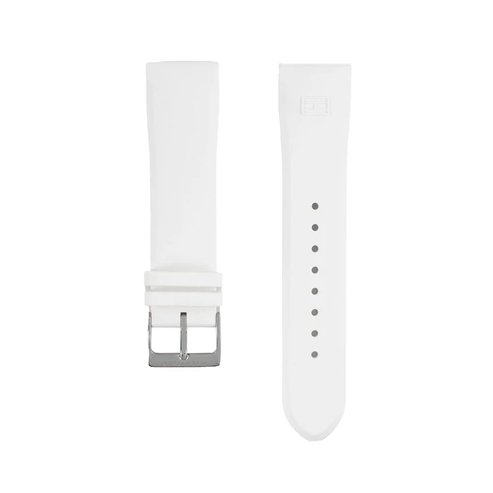 Tommy Hilfiger 679301484 Καουτσούκ Λουράκι Λευκό 20mm