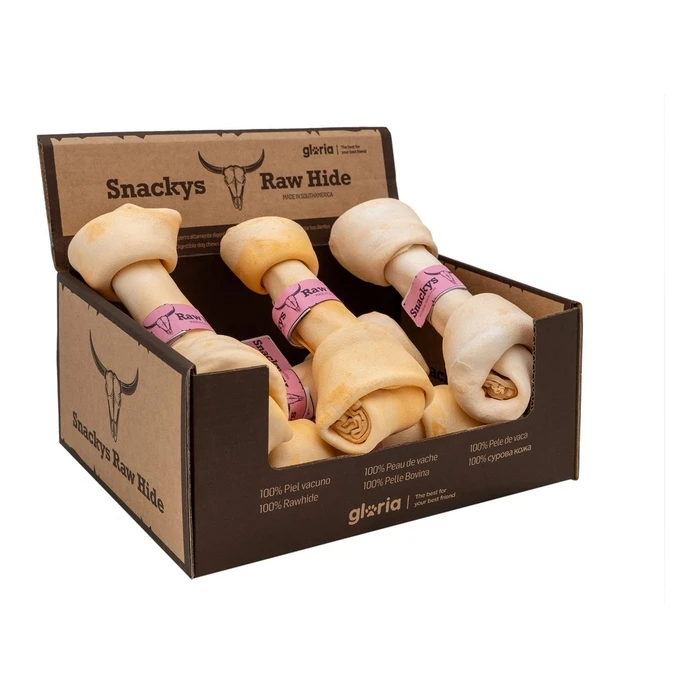 Κόκκαλο για τον Σκύλο Gloria Snackys Rawhide 20-23 cm Μάνγκο x6