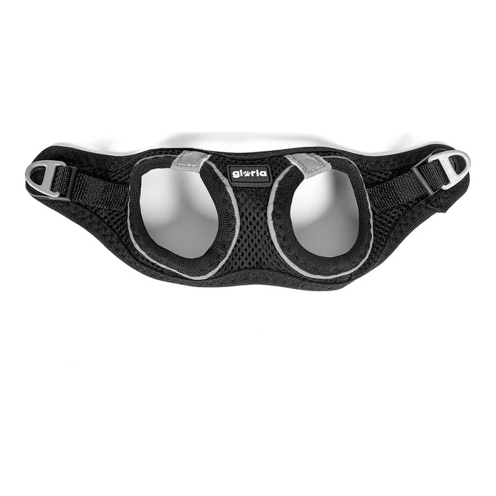 Σαμαράκι Σκύλου Gloria Air Mesh Trek Star Ρυθμιζόμενο Μαύρο Μέγεθος XXXS (18-20 cm)