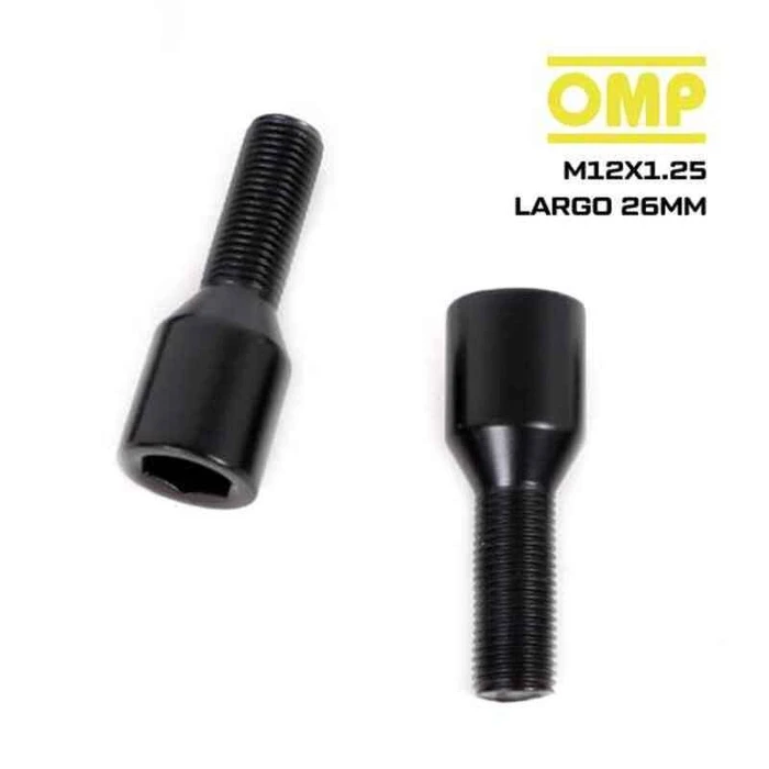 Κιτ βιδών OMP OMPS09621201 M12 x 1,25 Μαύρο