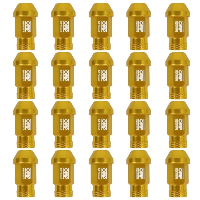 Set Παξιμάδια OMP Χρυσό 40 mm 20 uds M12 x 1,50