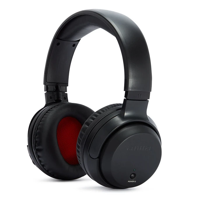 Headset Aiwa Bluetooth Μαύρο Ασύρματο 40 Hz