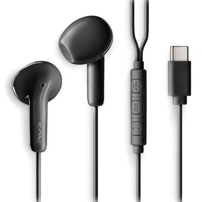 NGS S9920313 In-ear Handsfree Ακουστικά με Βύσμα USB-C Μαύρο