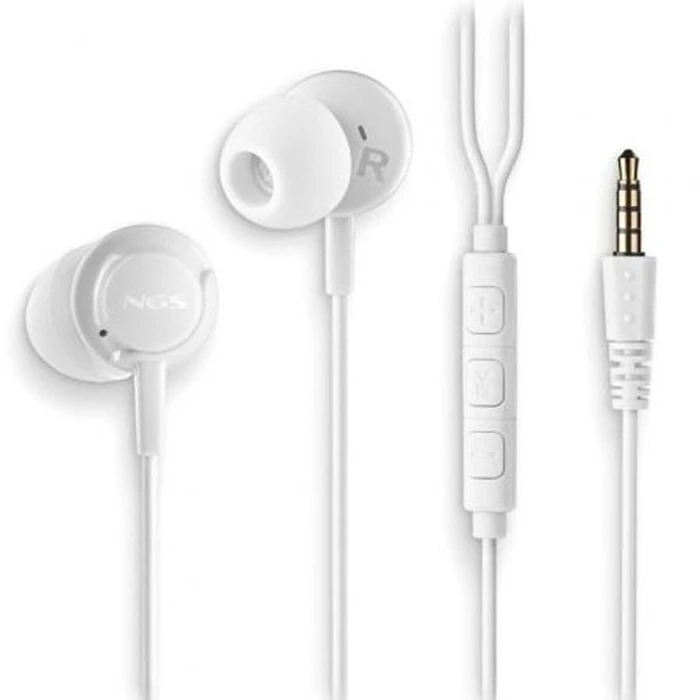 NGS Cross Drift In-ear Handsfree Ακουστικά με Βύσμα 3.5mm Λευκό