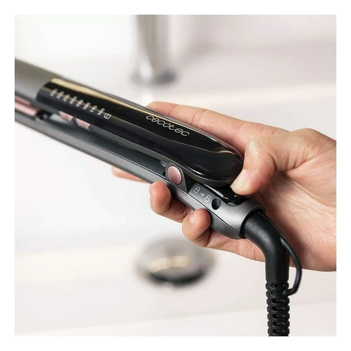 Μηχανή Ισιώματος Μαλλιών Cecotec Bamba RitualCare 1100 HidraProtect Ion Touch Μαύρο/Ροζ