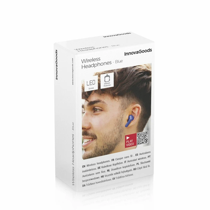 Bluetooth Handsfree με Θήκη Φόρτισης Blue InnovaGoods