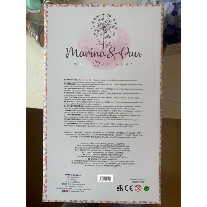 Κούκλα Μωρό Marina & Pau Alina 45 cm