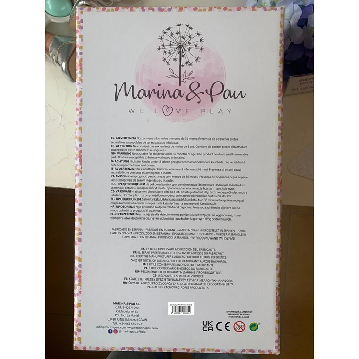 Κούκλα Μωρό Marina & Pau Alina 45 cm