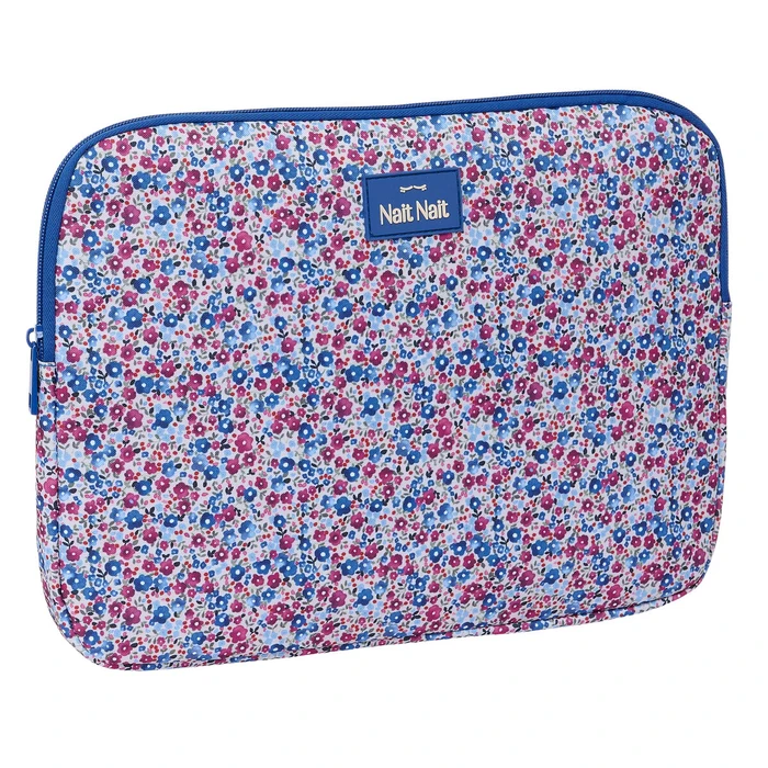 Κάλυμμα για Laptop Nait Nait Flores coimbra azul Μπλε 34 x 25 x 2 cm