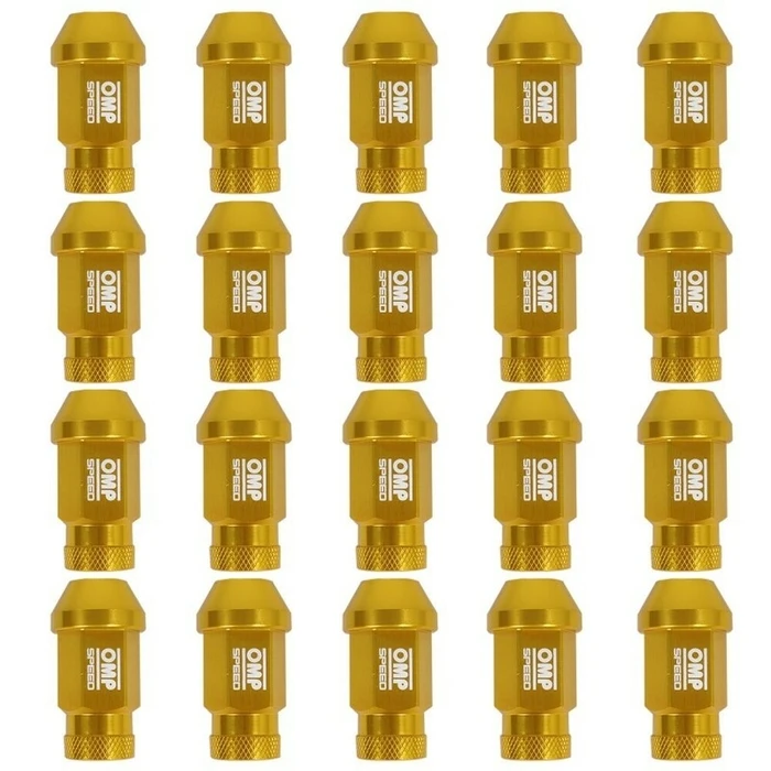 Set Παξιμάδια OMP 7075 Κίτρινο 20 uds M14 x 1,25