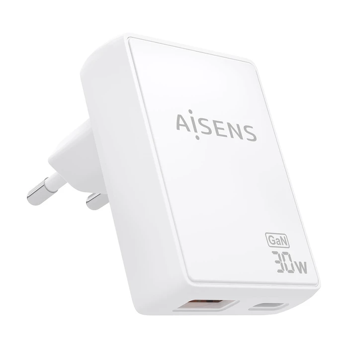 Φορτιστής Τοίχου Aisens ASCH-30W2P075-W Λευκό 30 W