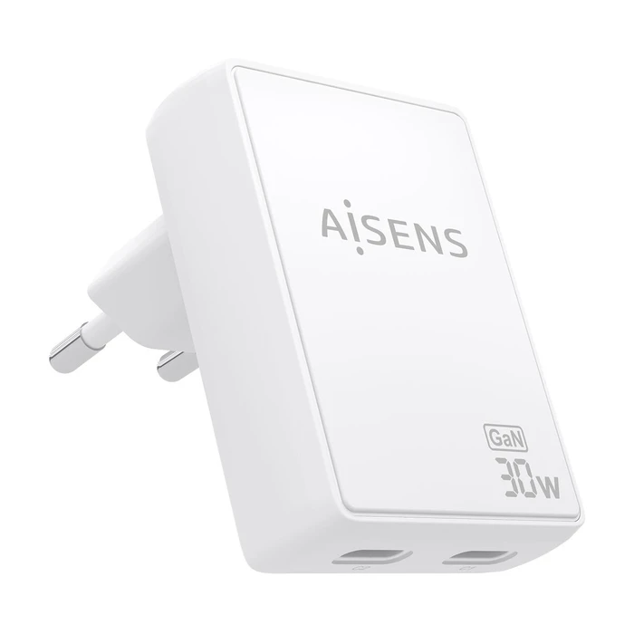 Φορτιστής Τοίχου Aisens ASCH-30W2P075-W Λευκό 30 W