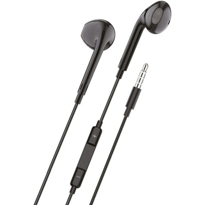 Tech One Tech TEC1002 In-ear Handsfree Ακουστικά με Βύσμα 3.5mm Μαύρο
