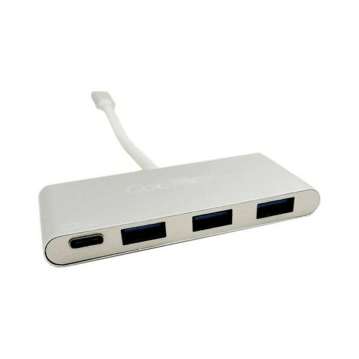 USB Hub C CoolBox COO-HUC3U3PD Αλουμίνιο 