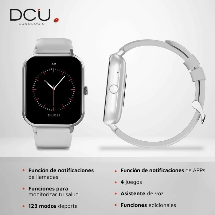 Smartwatch DCU CURVED GLASS PRO 1,83" Γκρι